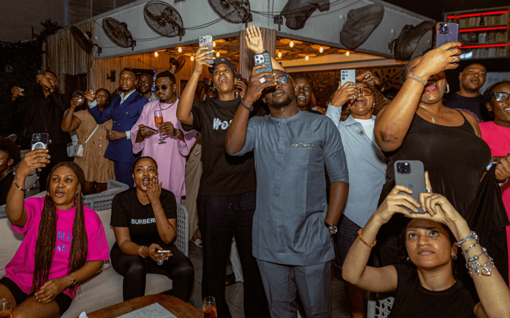 Guests counting down as the previous record was broken during the marathon held at Mazimi @ The Library Lagos