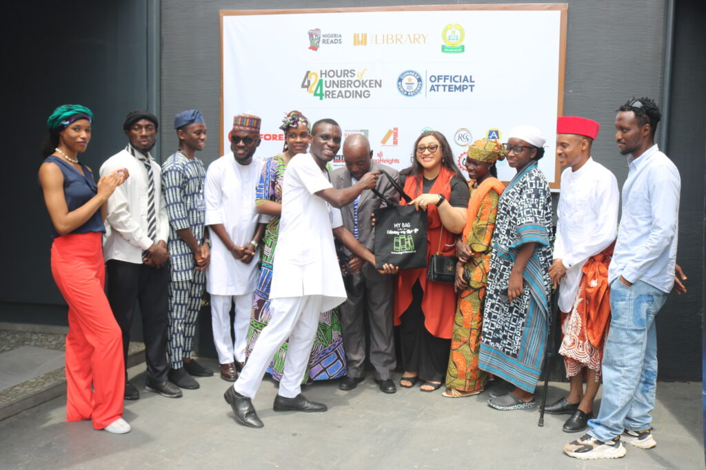 World Record Reading Marathon Lagos - NaijaReadFest Team Members and some guests
